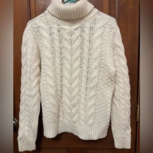 NWOT White turtleneck sweater